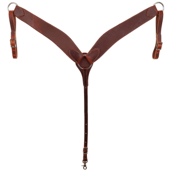 Heavy Duty Double Stitched Leather Breastcollar. Made in USA