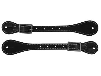 Adult size spur straps with nickel plated buckle. Adjust 8" to 10". Sold in pairs #2