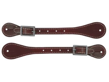 Adult size spur straps with nickel plated buckle. Adjust 8" to 10". Sold in pairs #3