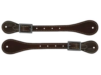 Adult size spur straps with nickel plated buckle. Adjust 8" to 10". Sold in pairs #4