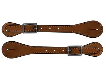 Adult size spur straps with nickel plated buckle. Adjust 8" to 10". Sold in pairs #5