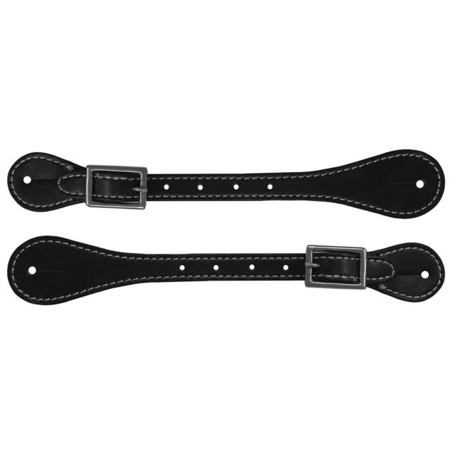 Adult Size Spur Straps with Nickel Plated Buckle #2
