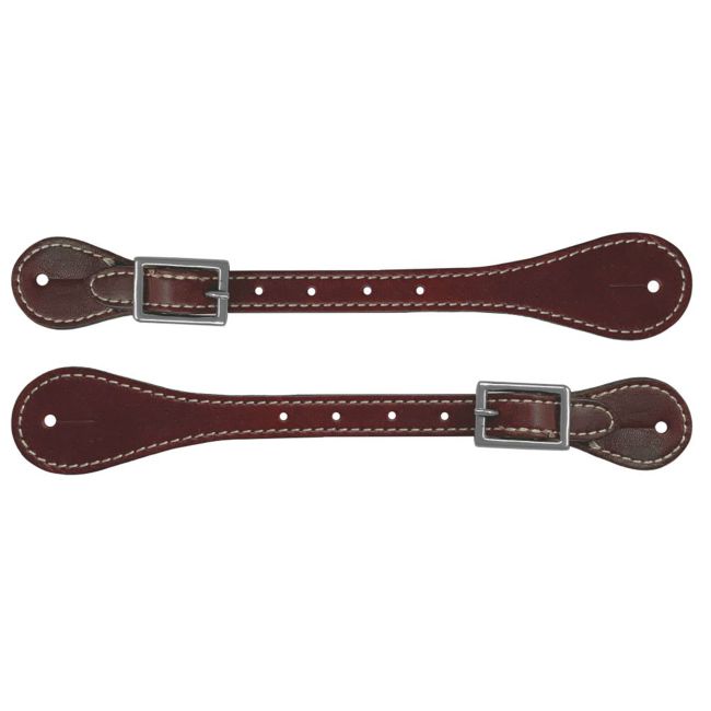 Adult Size Spur Straps with Nickel Plated Buckle #3