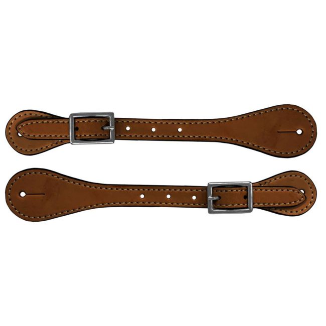 Adult Size Spur Straps with Nickel Plated Buckle #6