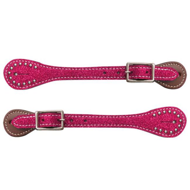 Showman Youth Glitter Spur Straps #2