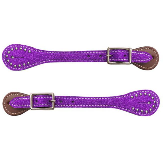 Showman Youth Glitter Spur Straps #3