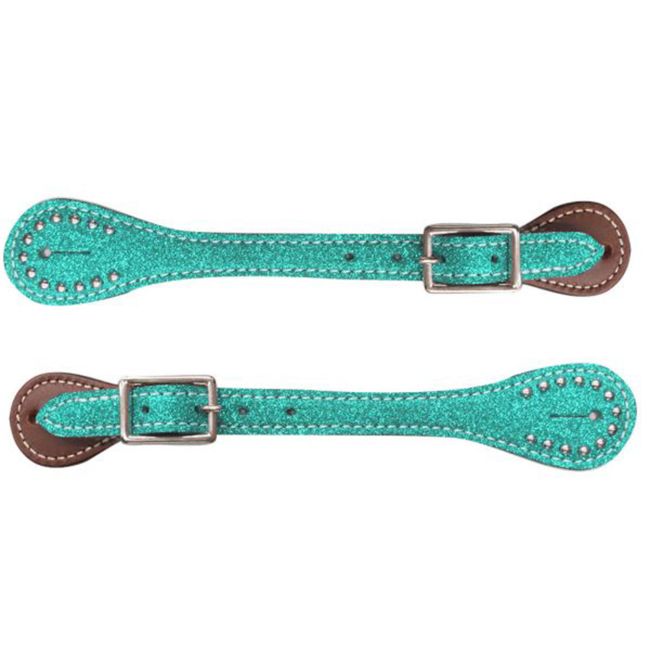 Showman Youth Glitter Spur Straps #4