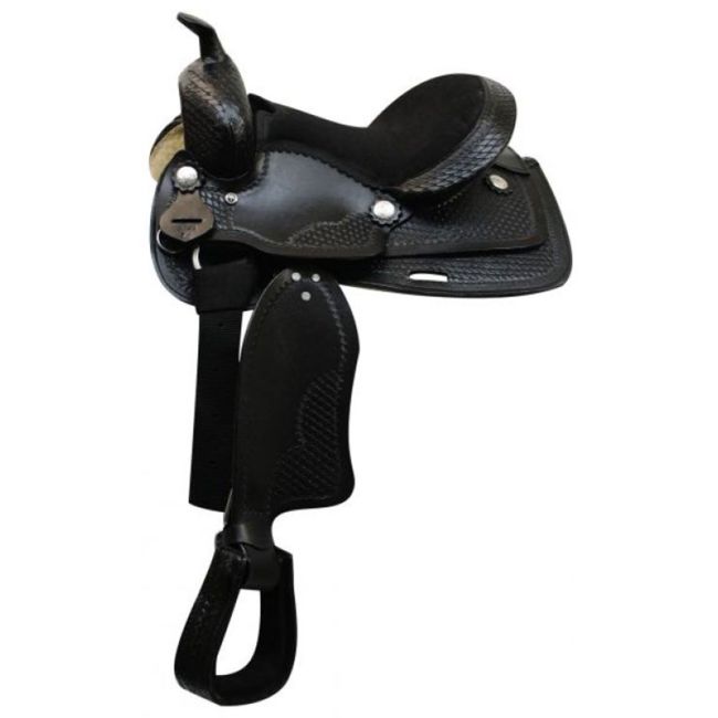 Economy Western Saddle with Basket Tooling - 12 Inch #2