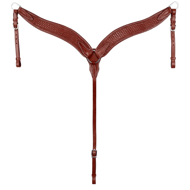 Showman Contoured Breastcollar with Basketweave Tooling #2
