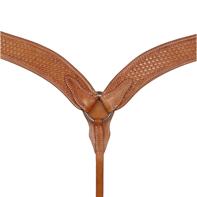 Showman Contoured Breastcollar with Basketweave Tooling #5