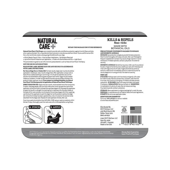 Natural Care Flea and Tick Drops - 6 Pack #2