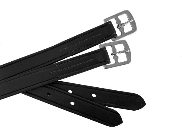 Showman Pre Punched Nylon Coated English Stirrup Leathers *Sold in Pairs* #2