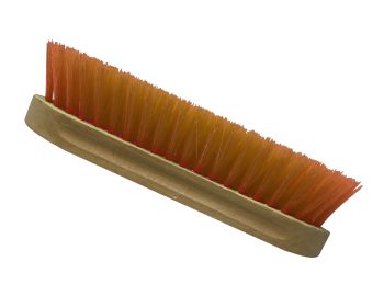 Medium bristle brush with wood handle measures 2" x 8" #5