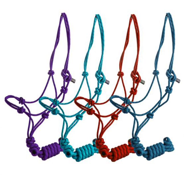 Horse Size Cowboy Knot Halter with Matching 8' Lead