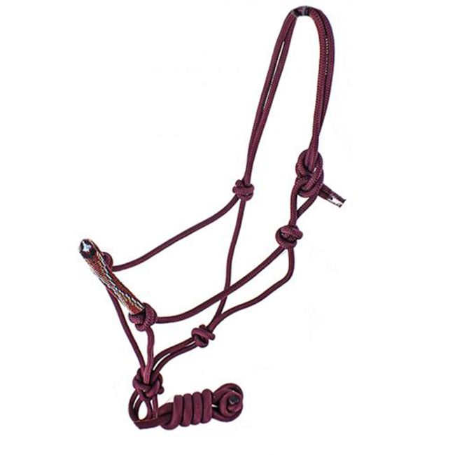 Cowboy Knot Halter with Beaded Nose Band #3