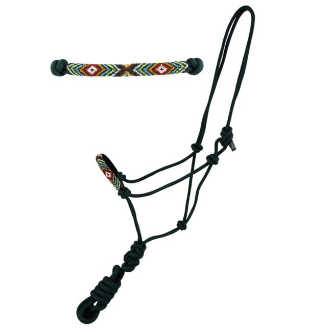 Cowboy Knot Halter with Beaded Nose Band #4