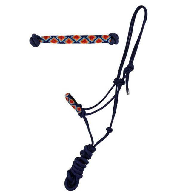 Cowboy Knot Halter with Beaded Nose Band #5