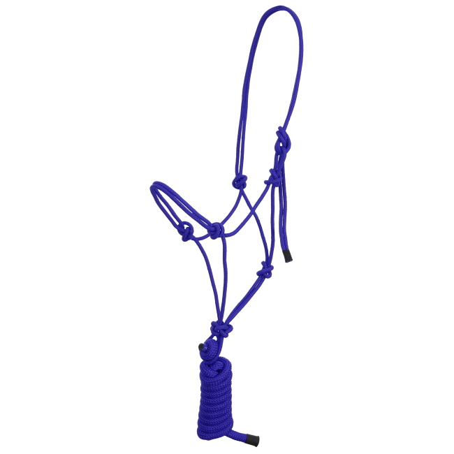 Showman Assorted Cowboy Knot Halter with 8 Ft Lead #2