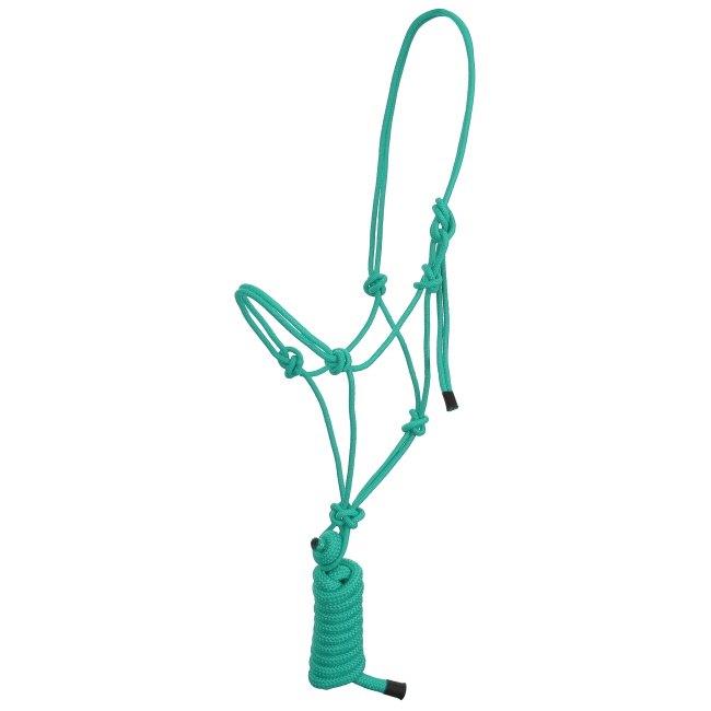 Showman Assorted Cowboy Knot Halter with 8 Ft Lead #3