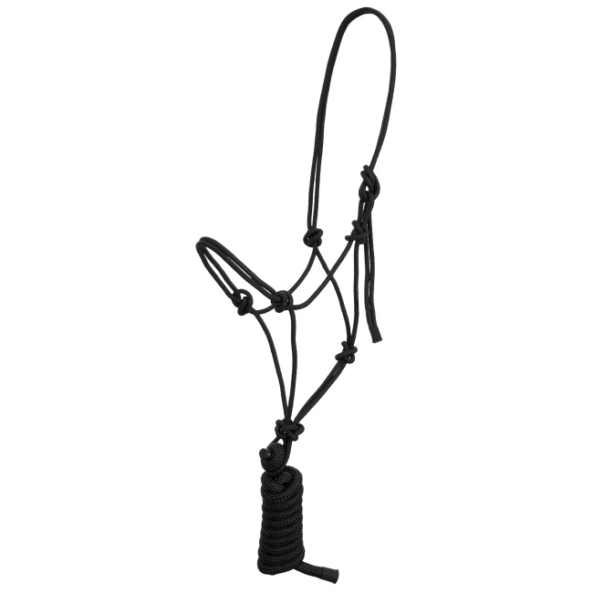 Showman Assorted Cowboy Knot Halter with 8 Ft Lead #4
