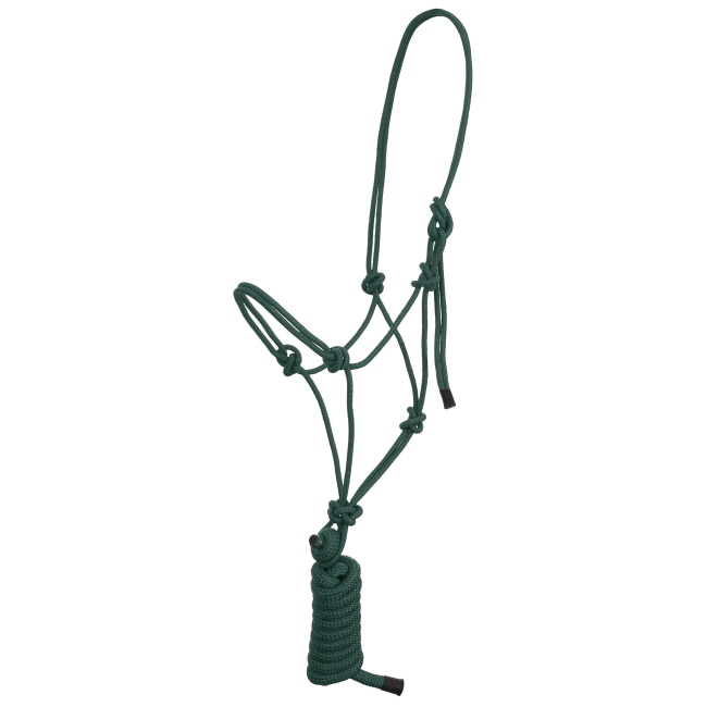 Showman Assorted Cowboy Knot Halter with 8 Ft Lead #5