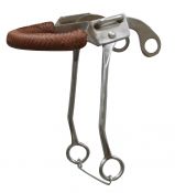 Showman chrome plated braided hackamore with 9.5" cheeks