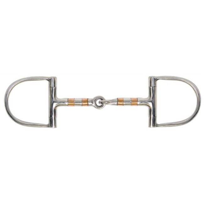 Showman Stainless-Steel Racing D-Ring Bit with 5" Mouth