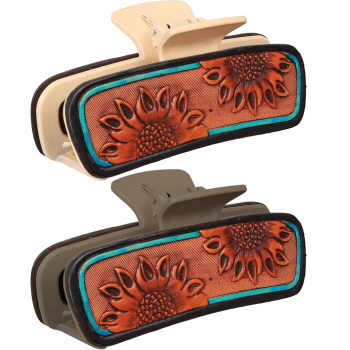 Sunflower Sky Claw Clip - 5"