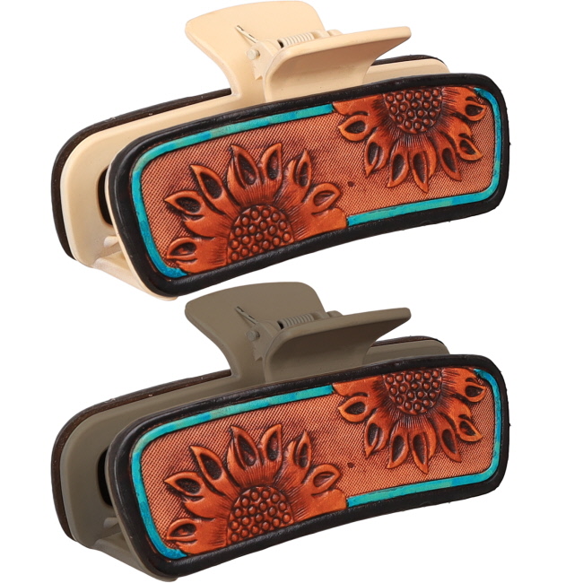 Sunflower Sky Claw Clip - 5"