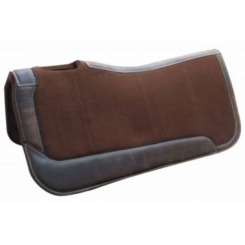 Showman 31" x 32" x 1" Brown Felt Saddle Pad