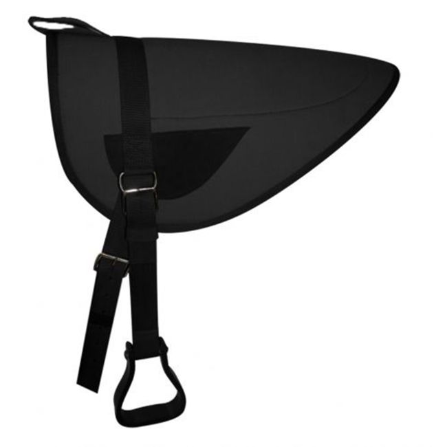 Showman Black Canvas Top Bareback Pad