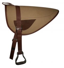 Showman Brown canvas top bareback pad