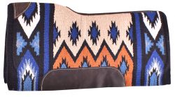 Showman 34" x 36" Royal Blue memory felt bottom saddle pad