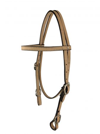 Showman Argentina Cow Leather headstall with reins #2