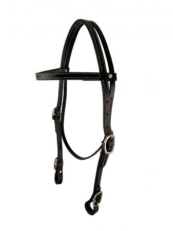 Showman Argentina Cow Leather headstall with reins #4