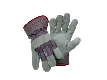 Firm Grip Medium Suede Leather Palm Work Gloves #2