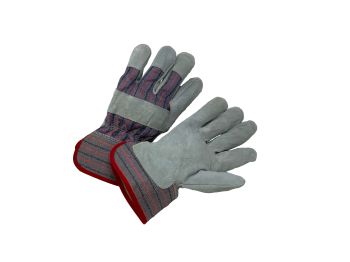 Firm Grip Medium Suede Leather Palm Work Gloves #4