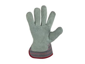 Firm Grip Medium Suede Leather Palm Work Gloves #6