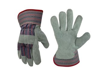 FIRM GRIP Medium Suede Leather Palm Work Gloves