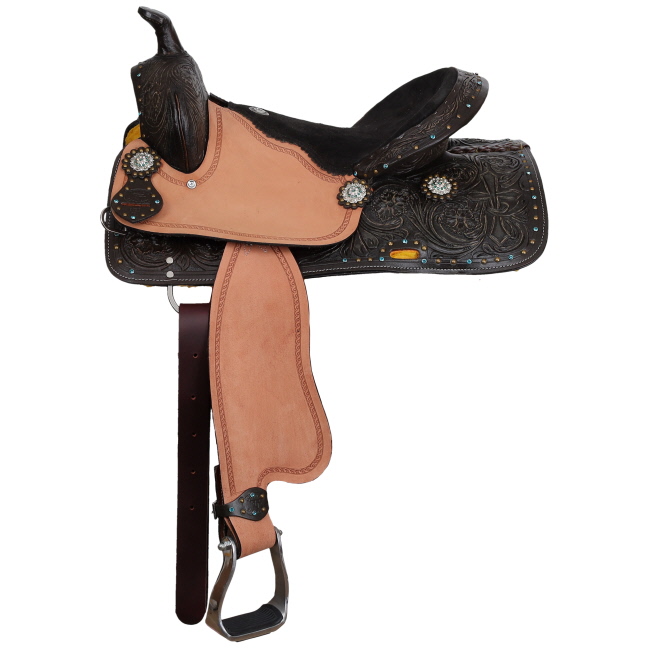 Double T Sienna Barrel Style Saddle - 16 Inch