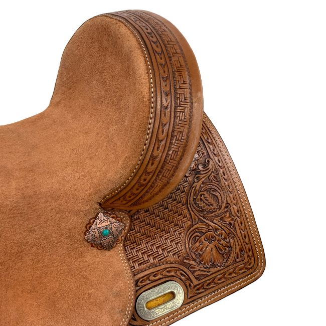 Double T Daisy Drifter Barrel Style Saddle  - 12 Inch #4