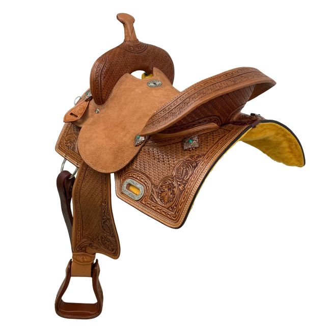 Double T Daisy Drifter Barrel Style Saddle - 16 Inch #2