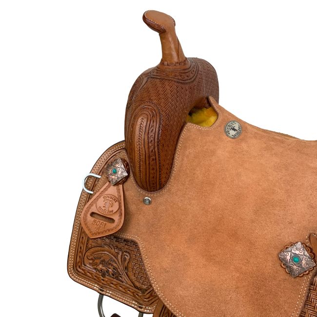 Double T Daisy Drifter Barrel Style Saddle - 16 Inch #3