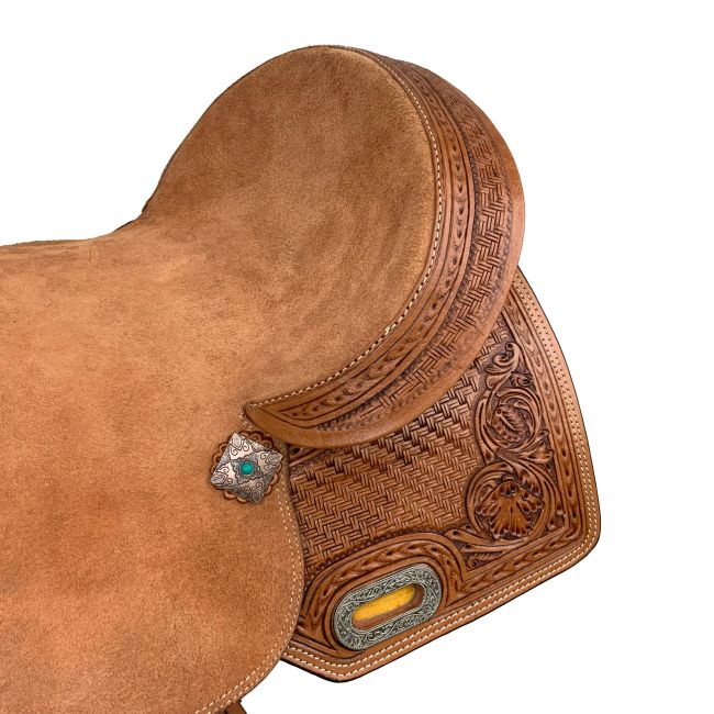 Double T Daisy Drifter Barrel Style Saddle - 16 Inch #4