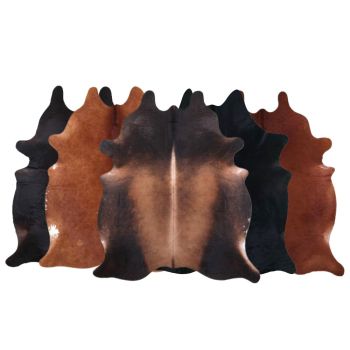 LG/XL Dark Tone Brazilian Hair on Cowhide Rug - 40-45 Sq. Ft.