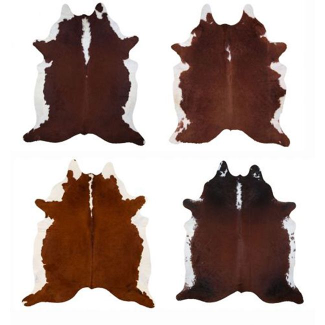 LG/XL Brazilian Hereford Hair on Cowhide Rug - 42.5-50 Sq. Ft.