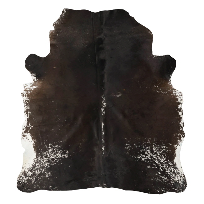 Salt and Pepper Hair on Cowhide Rug - 32-40 Sq. Ft. #3