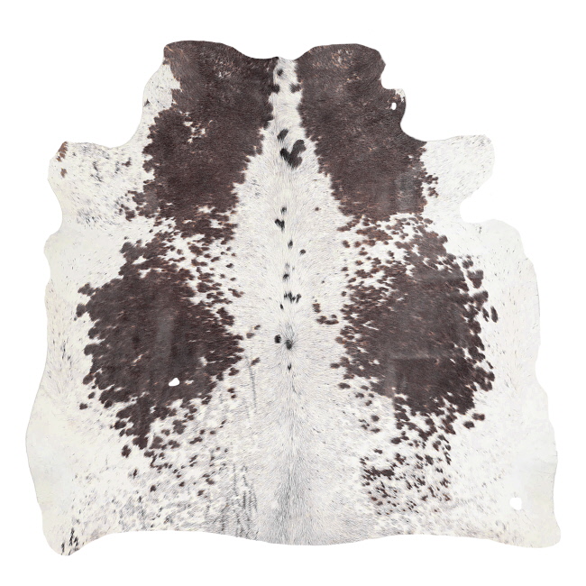 Salt and Pepper Hair on Cowhide Rug - 32-40 Sq. Ft. #4