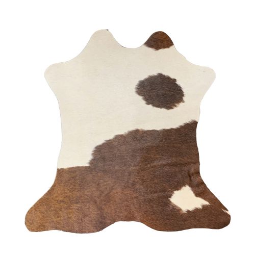 Mini Brazilian hair on cowhide rug. Measures approx. 7-9 square feet #3