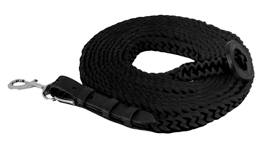 Showman Flat Braided Nylon Lunge Line with Removable Snap and Rubber Stopper #2